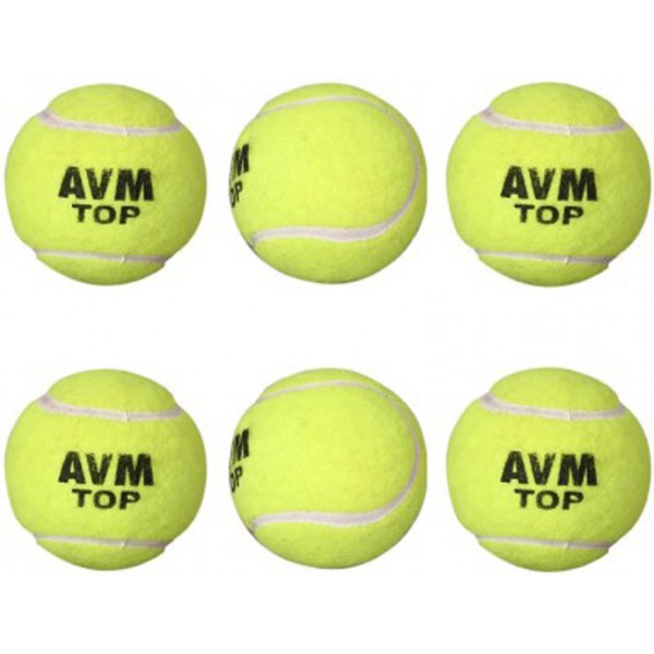 AVM Top Cricket Tennis Ball (Pack of 6)